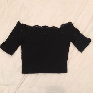 HOLLISTER off the shoulder crop top